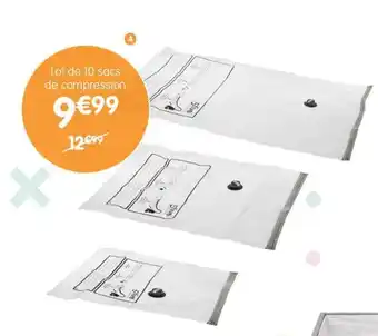 b&m Lot de 10 sacs ed compression offre