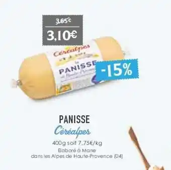 Panisse céréalpes