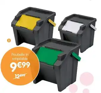 b&m Poubelle tri empliable offre