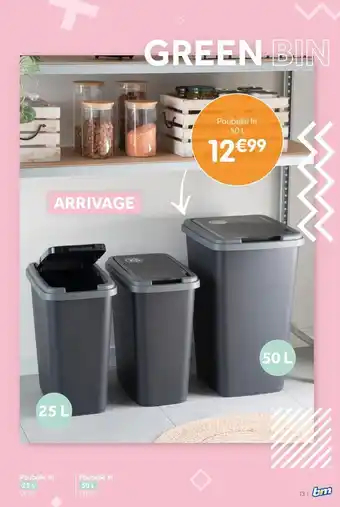 b&m Poubelle tri 50 l offre