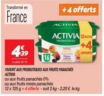 Netto Yaourt activia offre