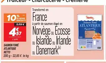 Netto Saumon fumé atlantique netto offre