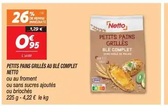 Netto Petits pain grilles netto offre