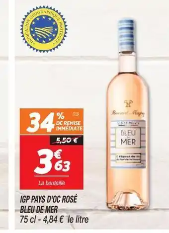 Netto Igp pays d`oc rosé bleu de mer offre