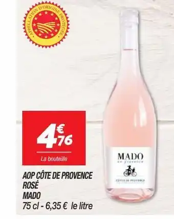 Netto Aop cote de provence rosé mado offre