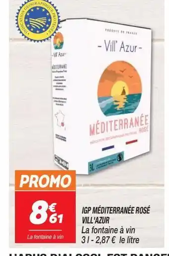 Netto Igp médtierranée rosé villàzur offre
