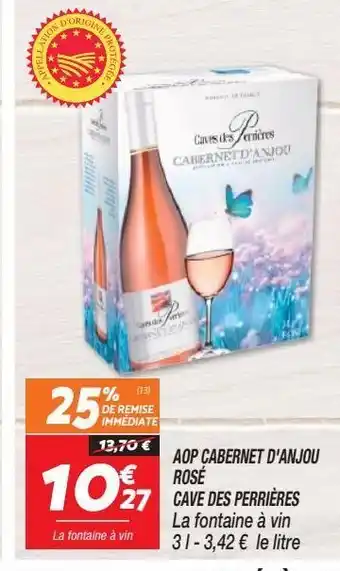 Aop cabernet d`anjou rosé cave des perrières