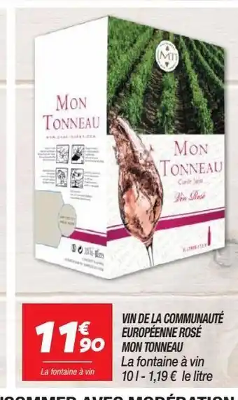 Netto Vin de la communauté européenne rosé mon tonneau offre