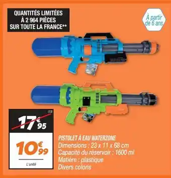 Netto Pistolet à eau waterzone offre