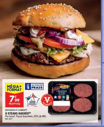 ALDI 8 STEAKS HACHÉS(A) offre