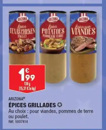 ALDI ÉPICES GRILLADES offre