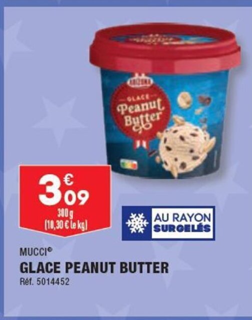 Promo GLACE PEANUT BUTTER chez ALDI