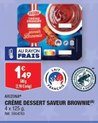ALDI CRÈME DESSERT SAVEUR BROWNIE(A) offre