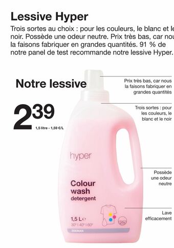 Zeeman Lessive offre