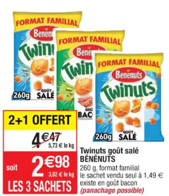 Cora x Carrefour Twinuts Goût Salé offre