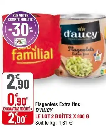 G20 Flageolets Extra Fins offre