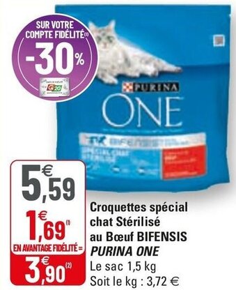 G20 Croquettes Spécial Chat Stérilisé offre