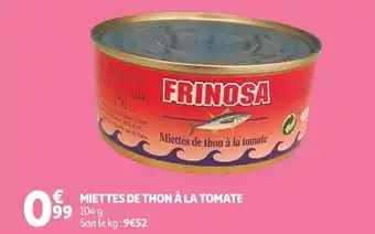 Auchan MIETTES DE THON À LA TOMATE offre