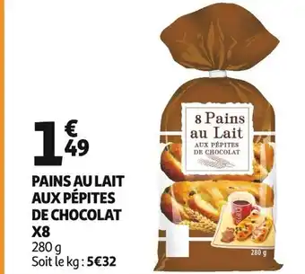 Auchan PAINS AU LAIT AUX PÉPITES offre