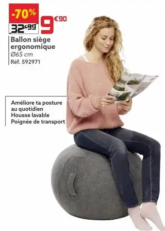 Gifi Ballon siège ergonomique offre