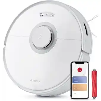 E.Leclerc Roborock q7 max aspirateur robot laveur 4200 pa 180 minutes d'autonomie avec lidar, mise à niveau du s5 max blanc offre