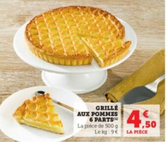 Hyper U GRILLÉ AUX POMMES 6 PARTS offre