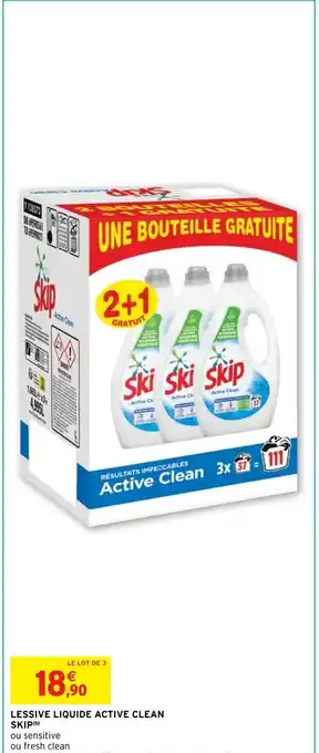 Intermarché Hyper LESSIVE LIQUIDE ACTIVE CLEAN offre