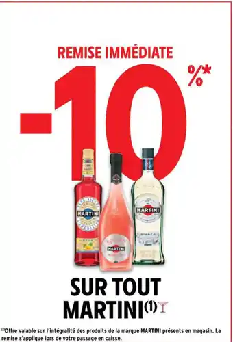 Intermarché Contact SUR TOUT MARTINI offre