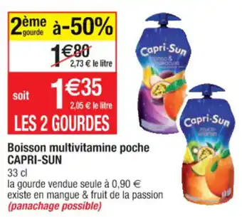 Cora x Carrefour Boisson multivitamine poche offre