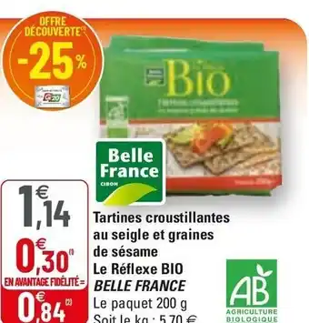 G20 Tartines Croustillantes Au Seigle Et Graines offre
