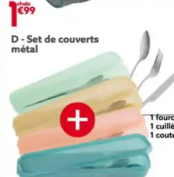 Gifi Set de couverts métal offre