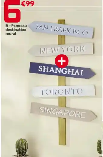 Gifi Panneau destination mural offre