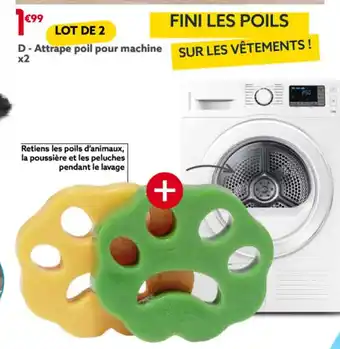D-Attrape poil pour machine SUR LES VĂTEMENTS!