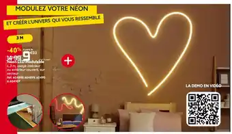 Gifi Neon LED modulable L.3 m, usage intérieur offre