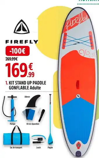 Intersport 1. KIT STAND UP PADDLE GONFLABLE Adulte offre