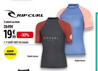 Intersport 3. T-SHIRT ANTI-UV Adulte offre