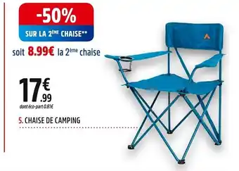 Intersport 5. CHAISE DE CAMPING offre