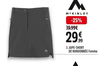 Intersport 3. JUPE-SHORT DE RANDONNÉE Femme offre