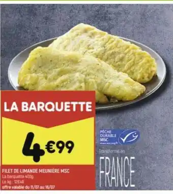 FILET DE LIMANDE MEUNIERE MSC