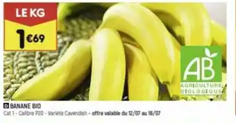 Leader Price BANANE BIO offre