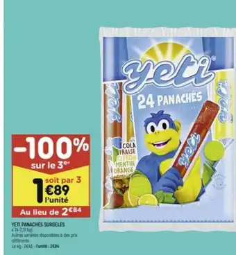 Leader Price YETI PANACHÉS SURGELĖS offre