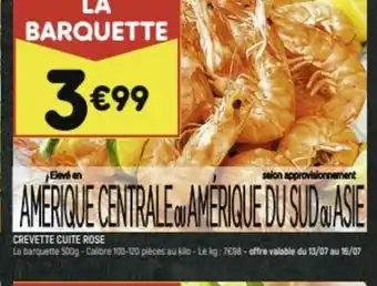 Leader Price CREVETTE CUITE ROSE offre
