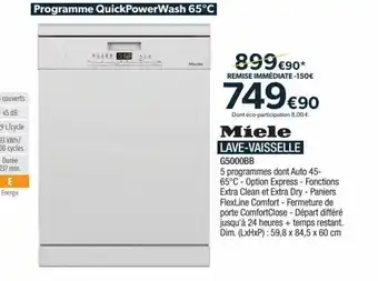 Miele LAVE-VAISSELLE