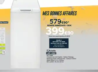Proxi Confort Vedette LAVE-LINGE offre