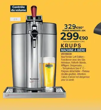 KRUPS MACHINE À BIÈRE