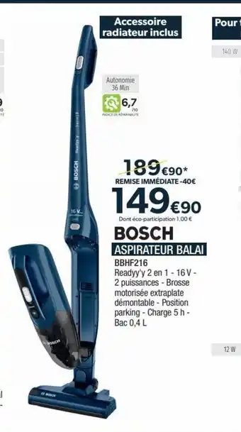 Proxi Confort ASPIRATEUR BALAI offre