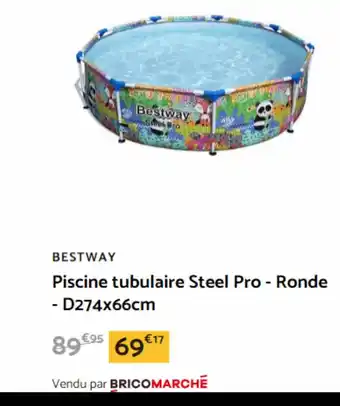 Bricomarché BESTWAY Piscine tubulaire Steel Pro - Ronde offre