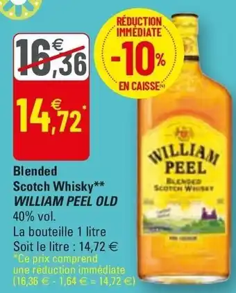 G20 Blended Scotch Whisky** William Peel Old offre