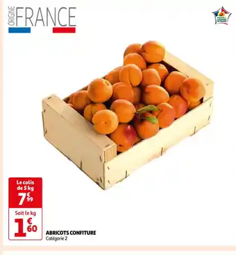 Auchan ABRICOTS CONFITURE Catégorie 2 offre