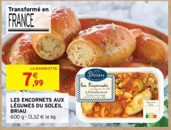 Intermarché LES ENCORNETS AUX LÉGUMES DU SOLEIL BRIAU 600 g - 13,32 € le kg offre